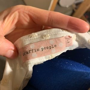 Sheer white button down